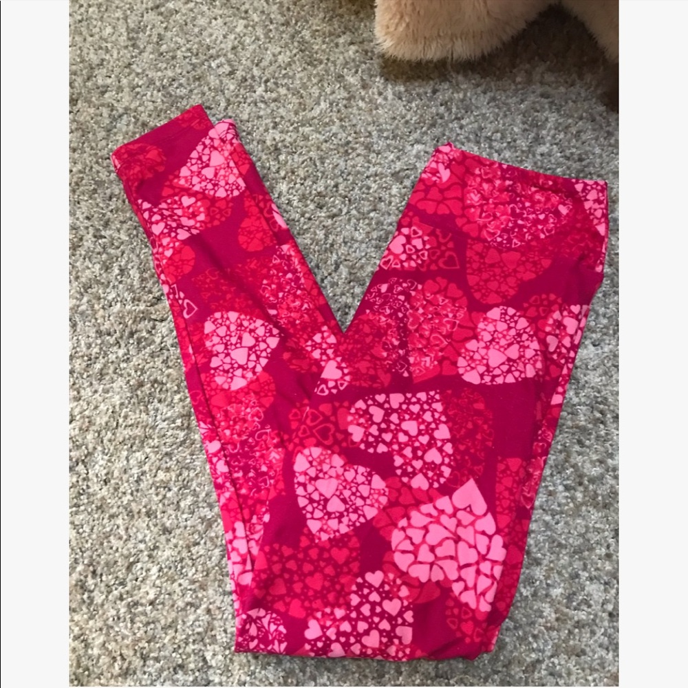 LuLaRoe Valentine Heart Leggings